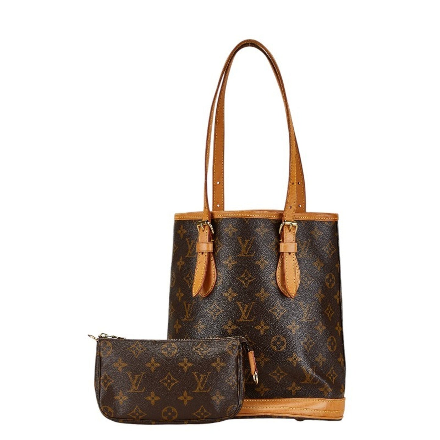 Louis Vuitton Bucket PM Brown Canvas Shoulder Bag