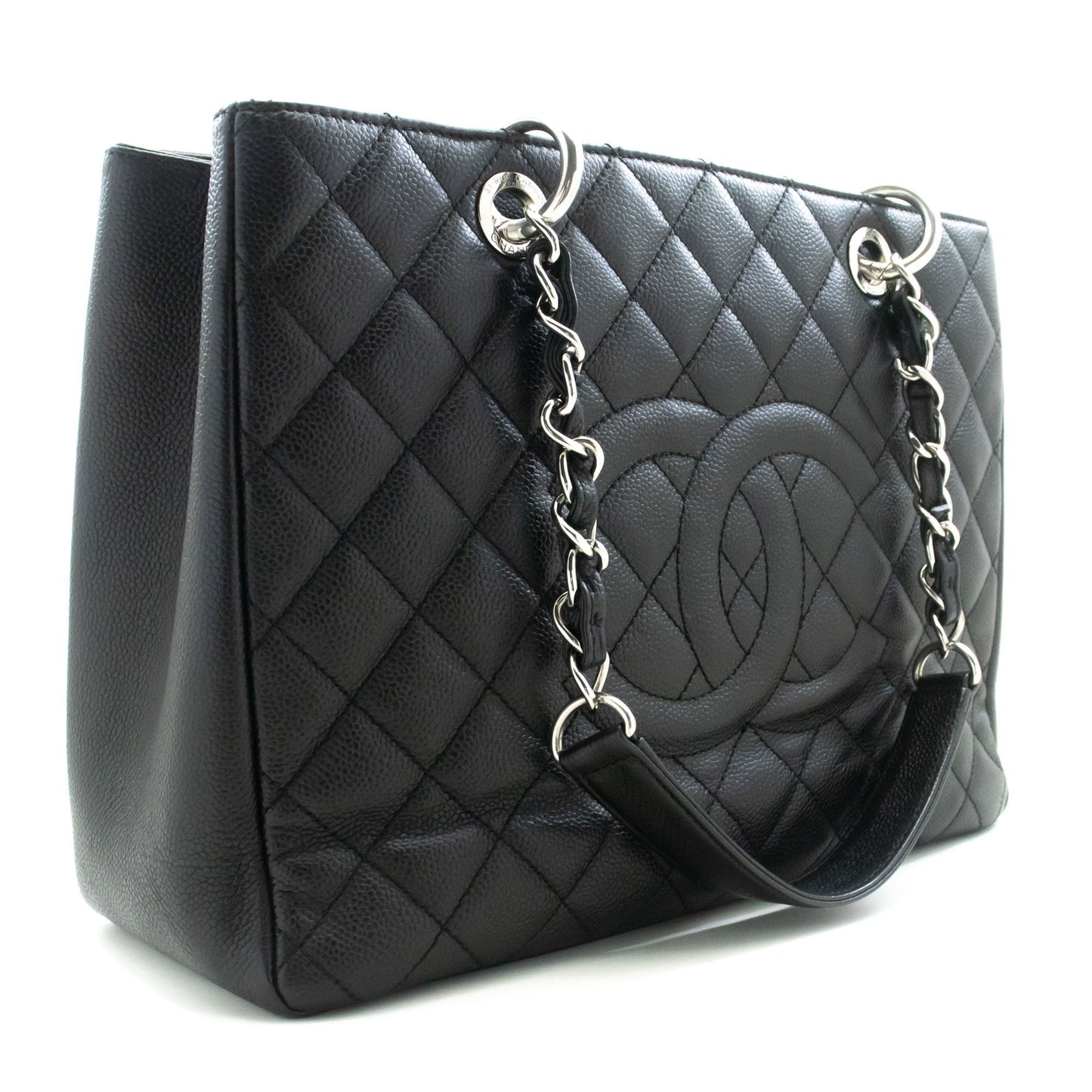 Chanel Grand Shopping Black Leather Shoulder Bag