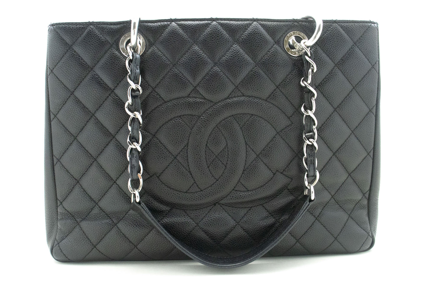 Chanel Grand Shopping Black Leather Shoulder Bag