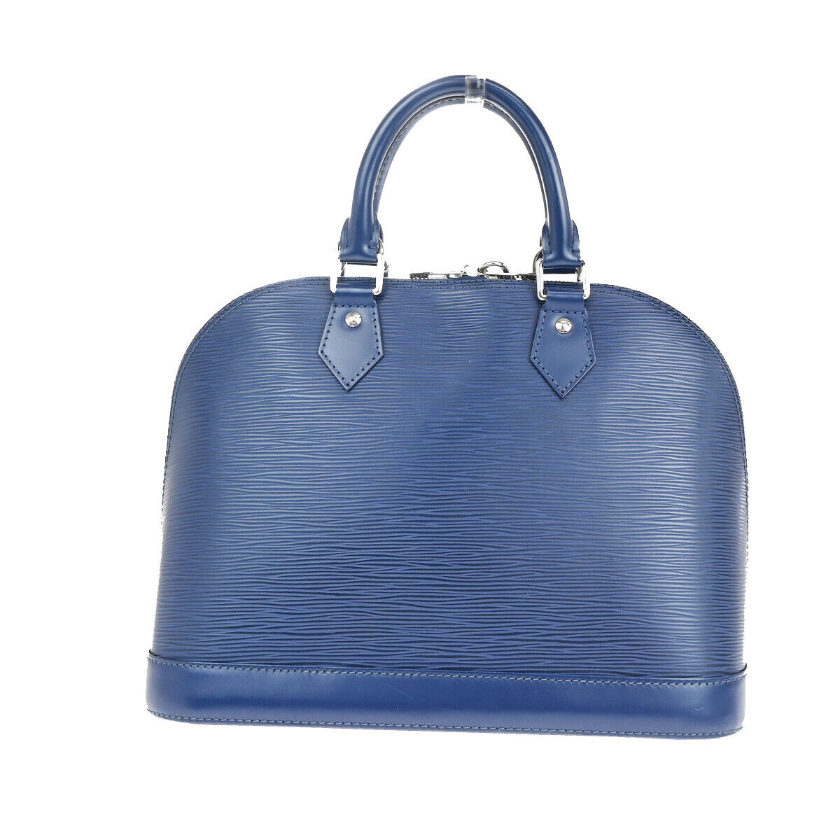 Louis Vuitton Alma Blue Leather Hand Bag