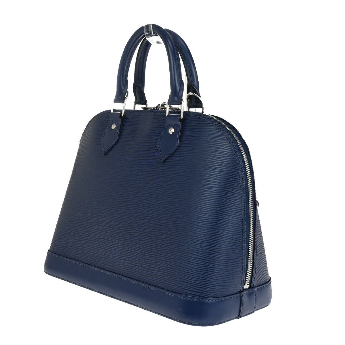 Louis Vuitton Alma Blue Leather Hand Bag