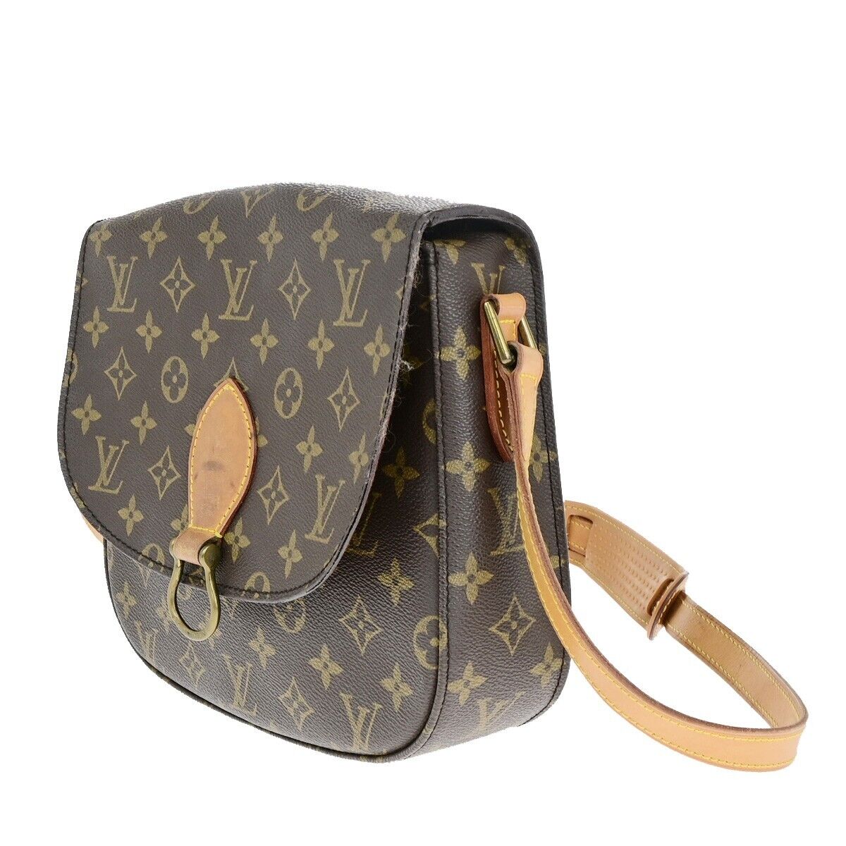 Louis Vuitton Saint Cloud Brown Canvas Shoulder Bag