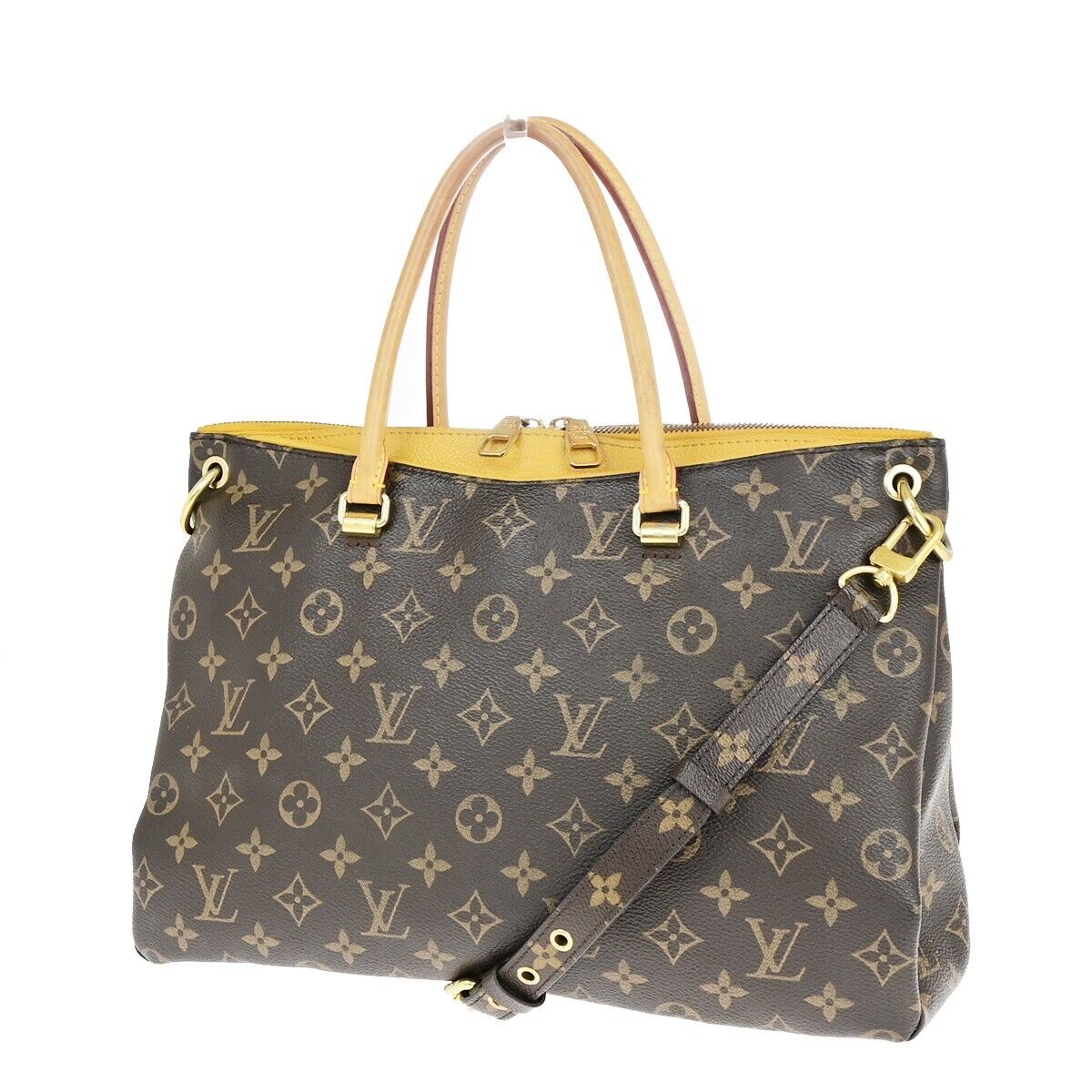 Louis Vuitton Pallas Brown Canvas Hand Bag