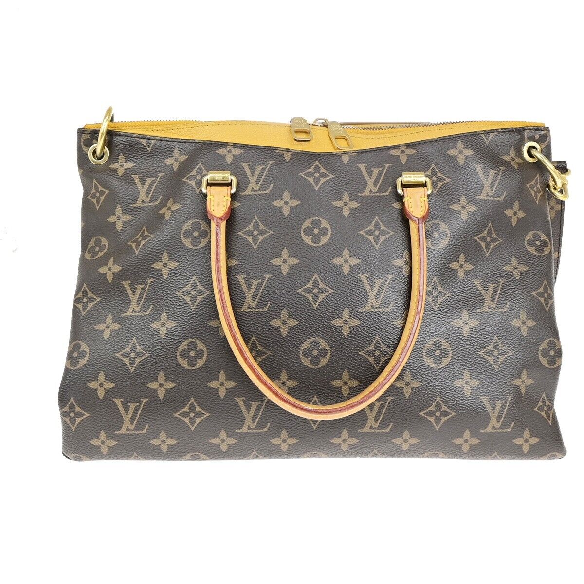 Louis Vuitton Pallas Brown Canvas Hand Bag