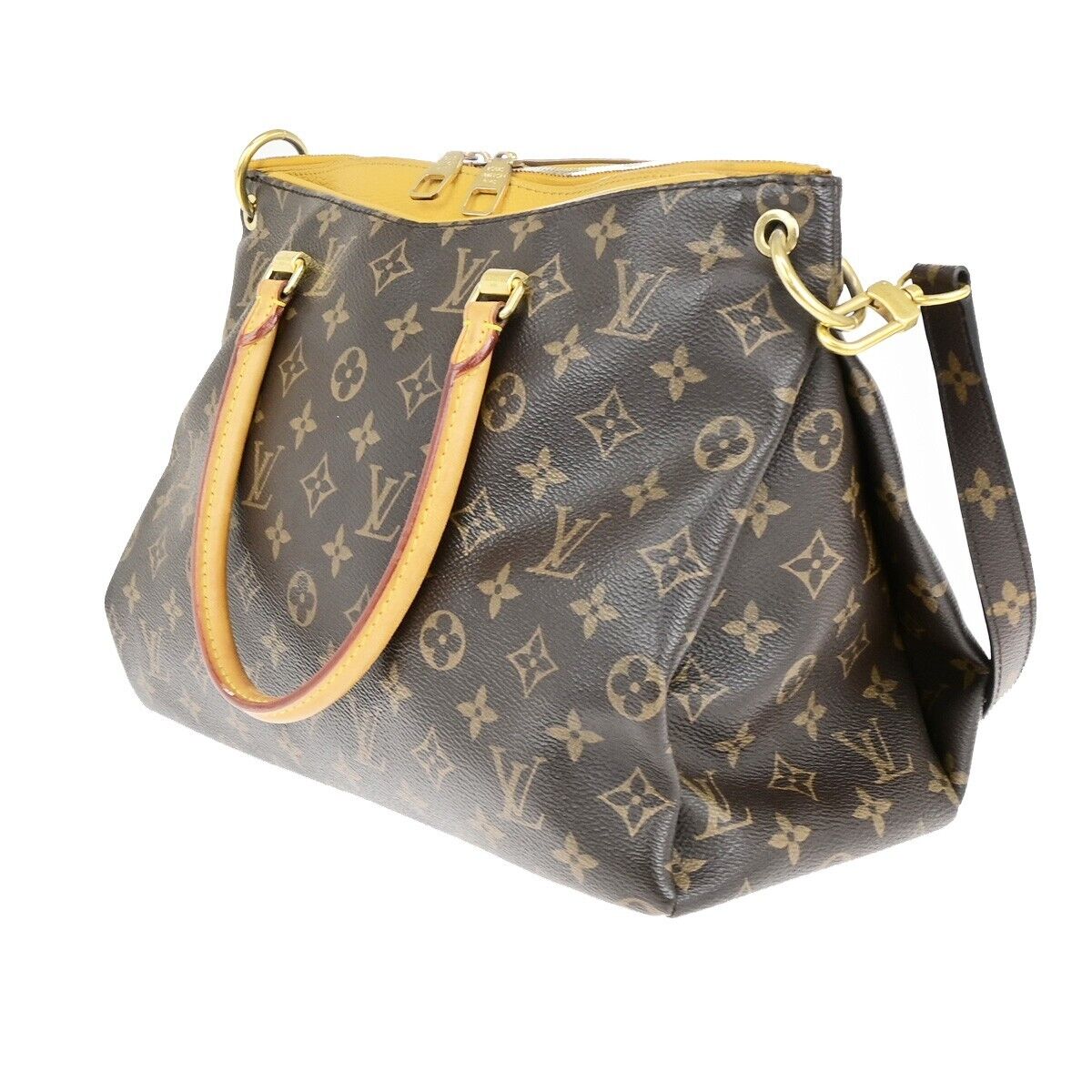 Louis Vuitton Pallas Brown Canvas Hand Bag