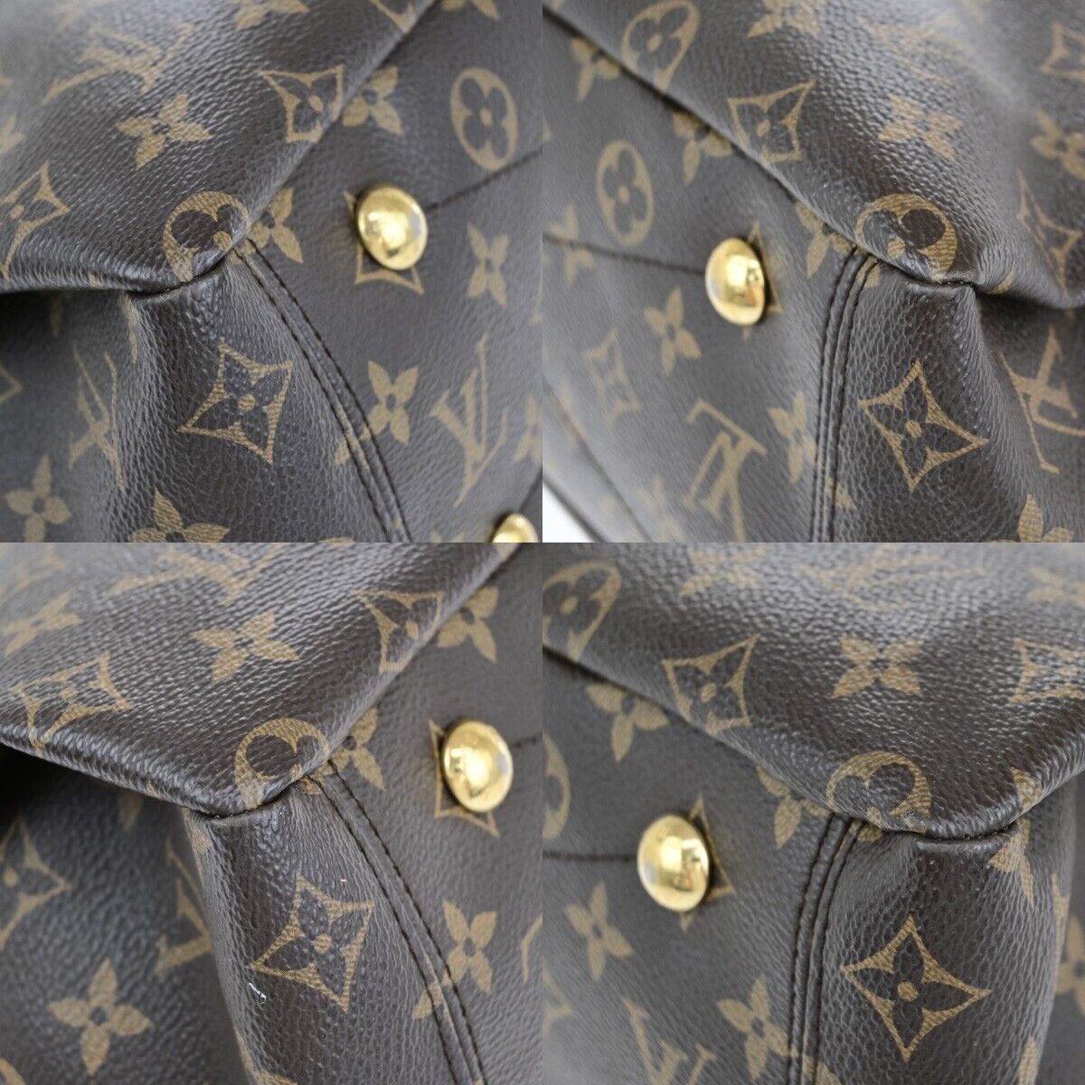 Louis Vuitton Pallas Brown Canvas Hand Bag