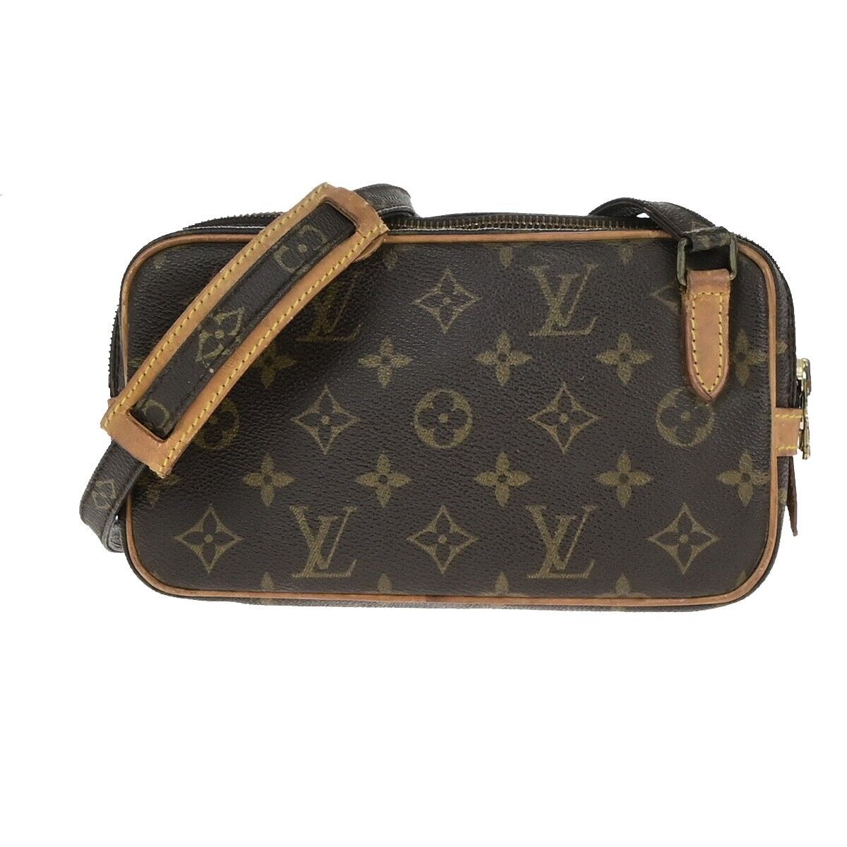 Louis Vuitton Marly Brown Canvas Shoulder Bag