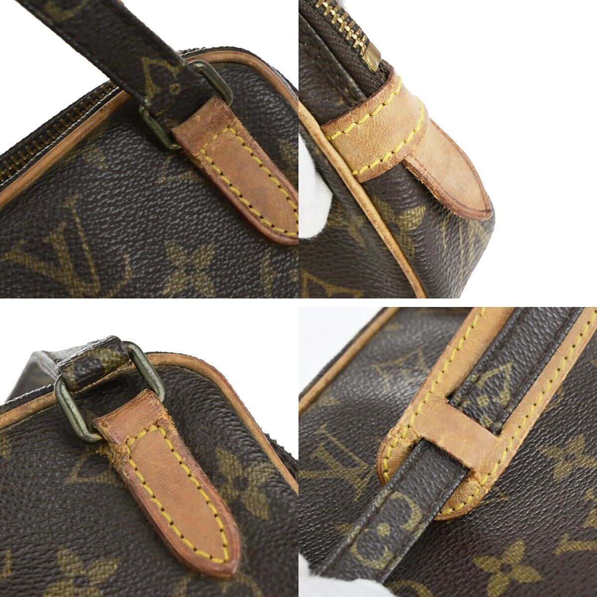 Louis Vuitton Marly Brown Canvas Shoulder Bag