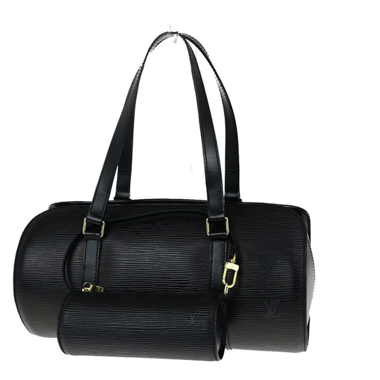 Louis Vuitton Soufflot Black Leather Shoulder Bag