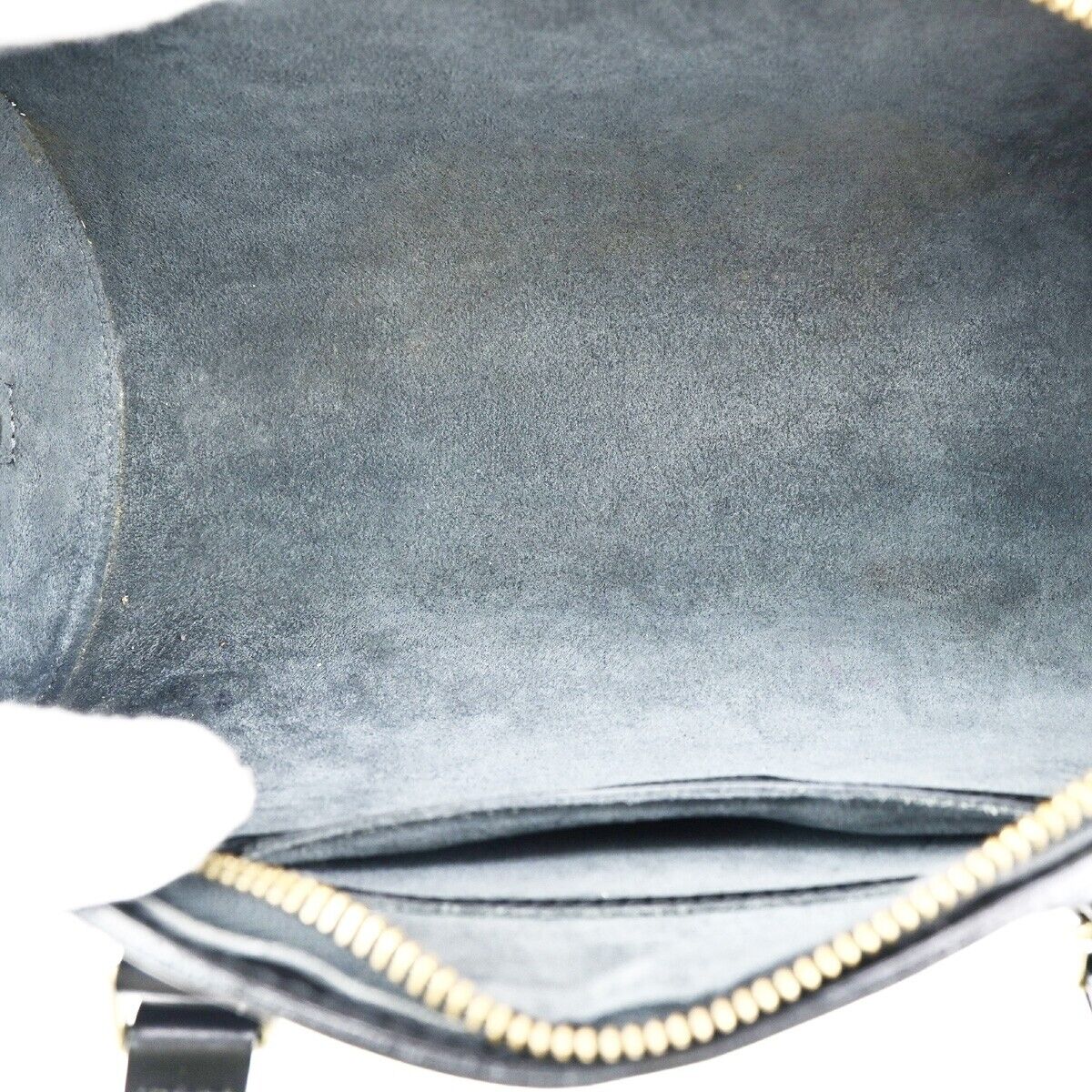 Louis Vuitton Soufflot Black Leather Shoulder Bag