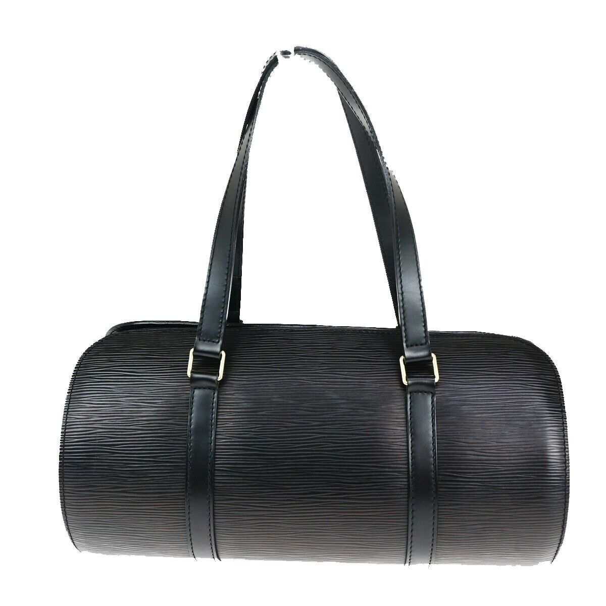 Louis Vuitton Soufflot Black Leather Shoulder Bag