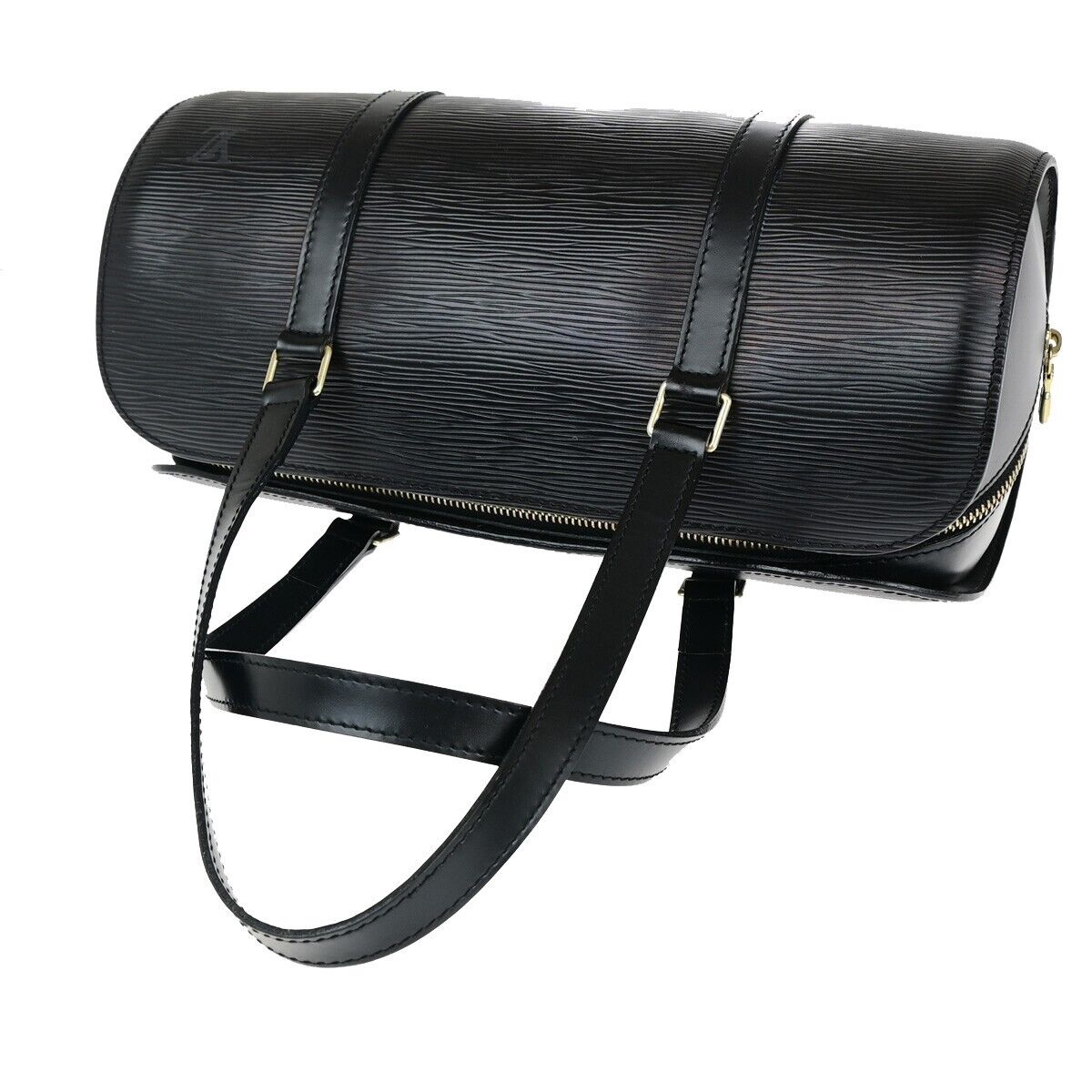 Louis Vuitton Soufflot Black Leather Shoulder Bag