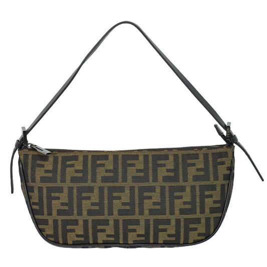 Fendi Zucca Brown Canvas Hand Bag