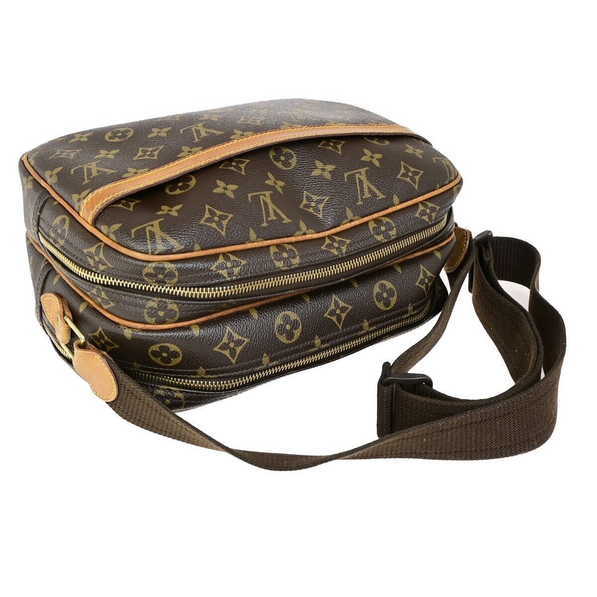 Louis Vuitton Reporter pm Brown Canvas Shoulder Bag