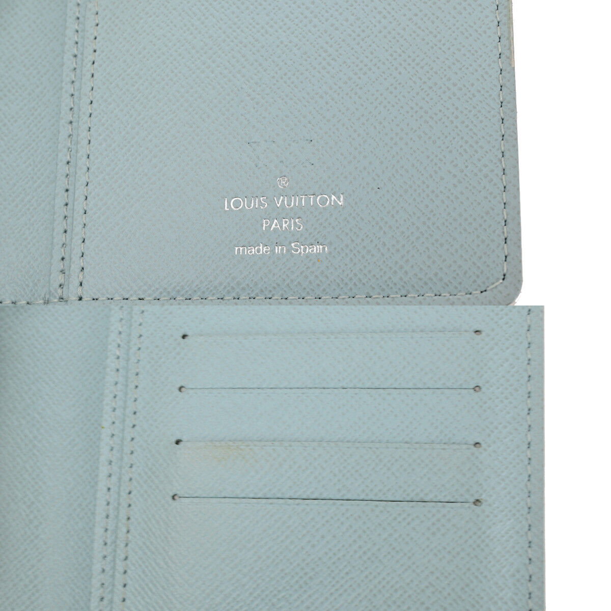 Louis Vuitton Brazza Blue Canvas Wallet Accessories