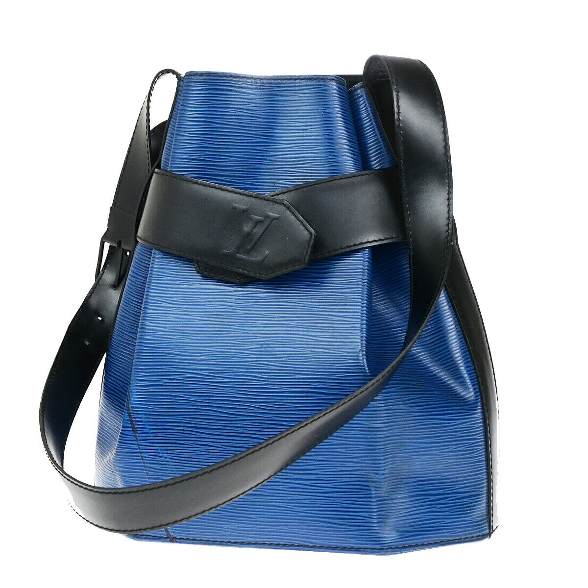 Louis Vuitton Sac d'épaule Blue Leather Shoulder Bag