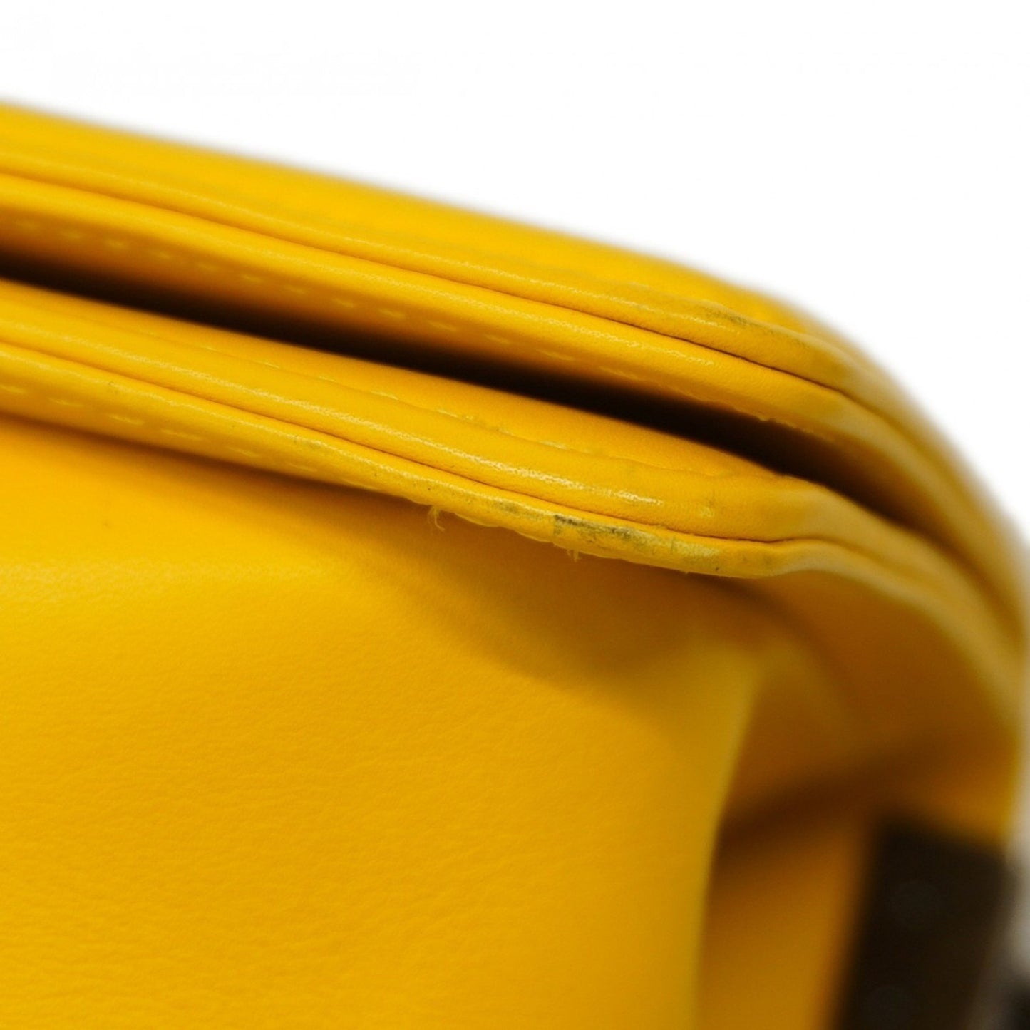 Chanel Boy Yellow Leather Shoulder Bag