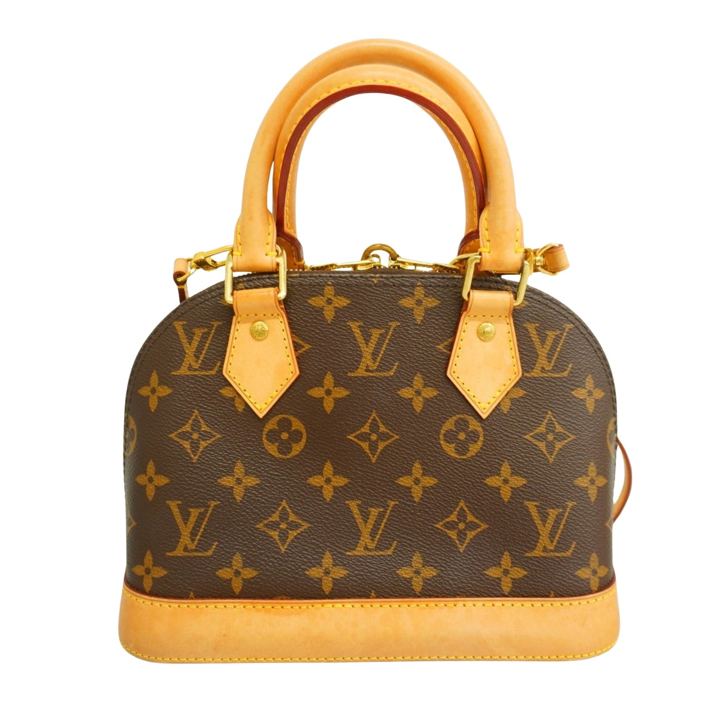 Louis Vuitton Alma BB Brown Canvas Hand Bag