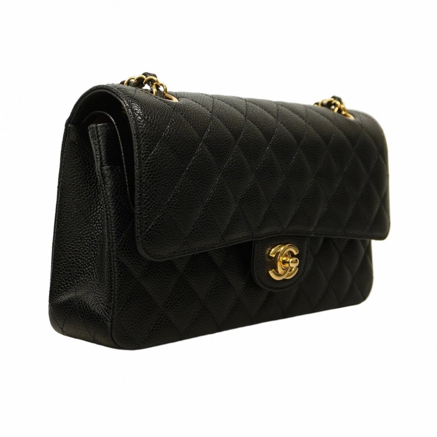 Chanel Timeless Black Leather Shoulder Bag