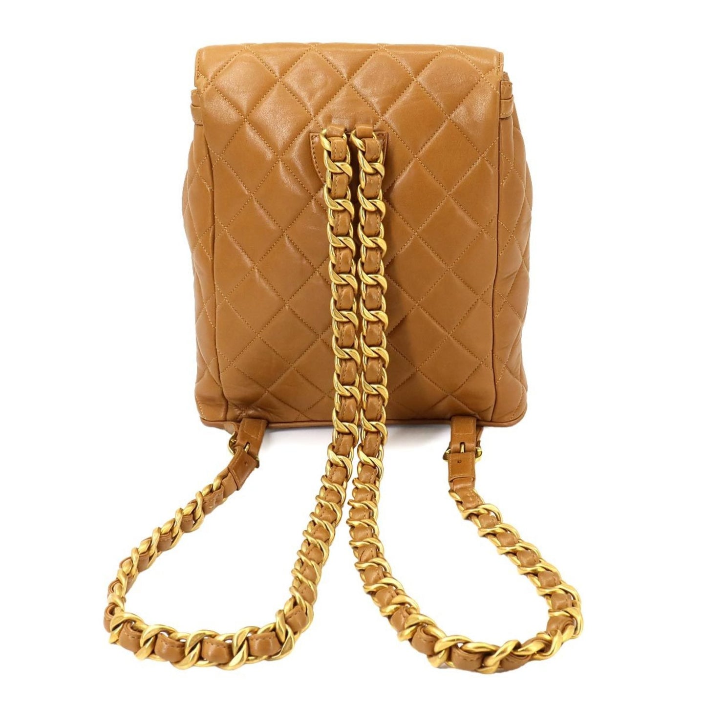 Chanel Duma Camel Leather Backpack Bag