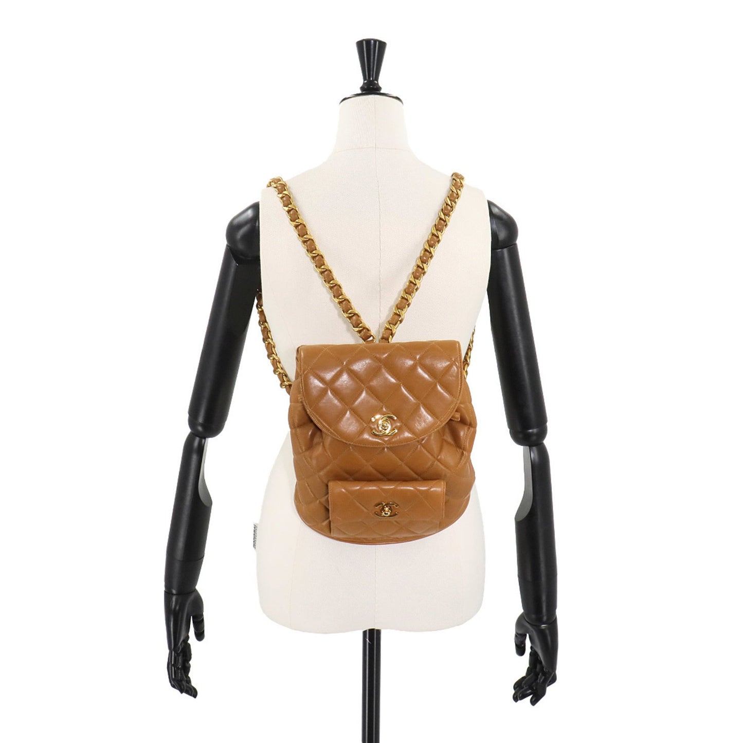 Chanel Duma Camel Leather Backpack Bag