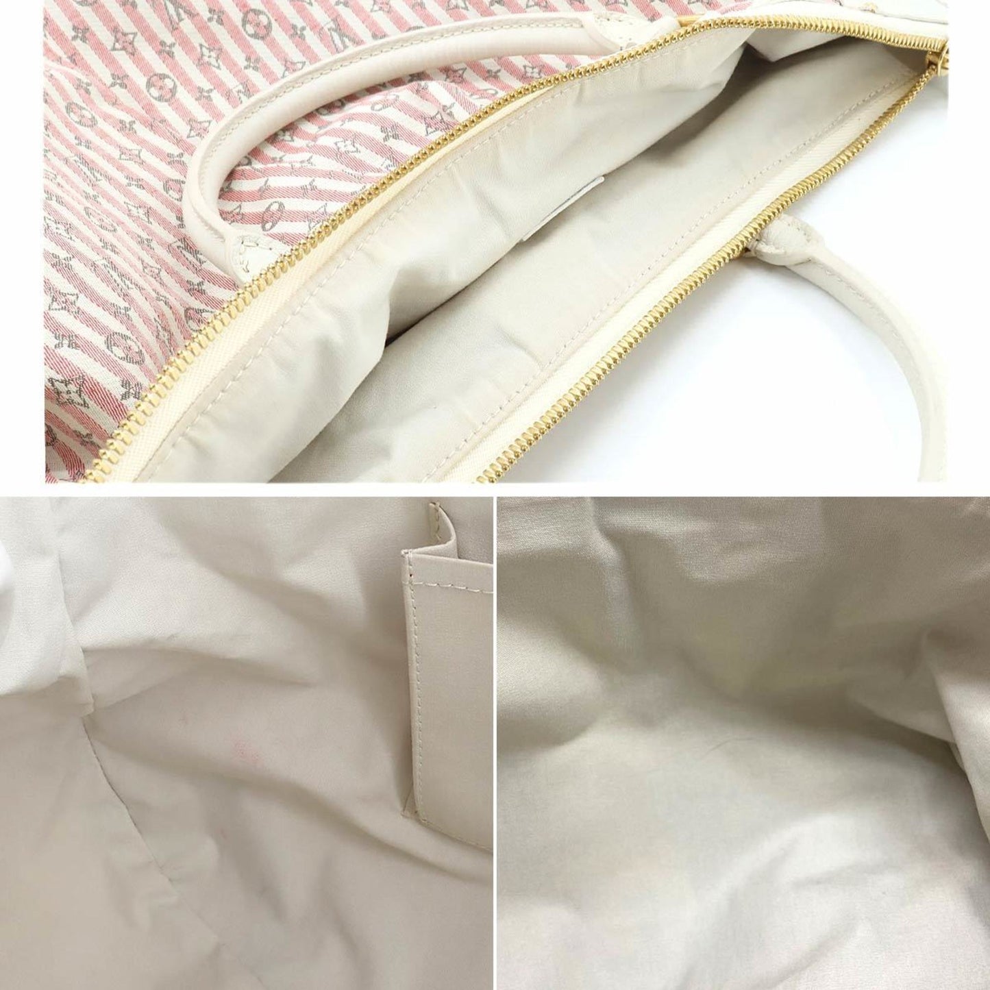 Louis Vuitton Marina GM White Canvas Hand Bag