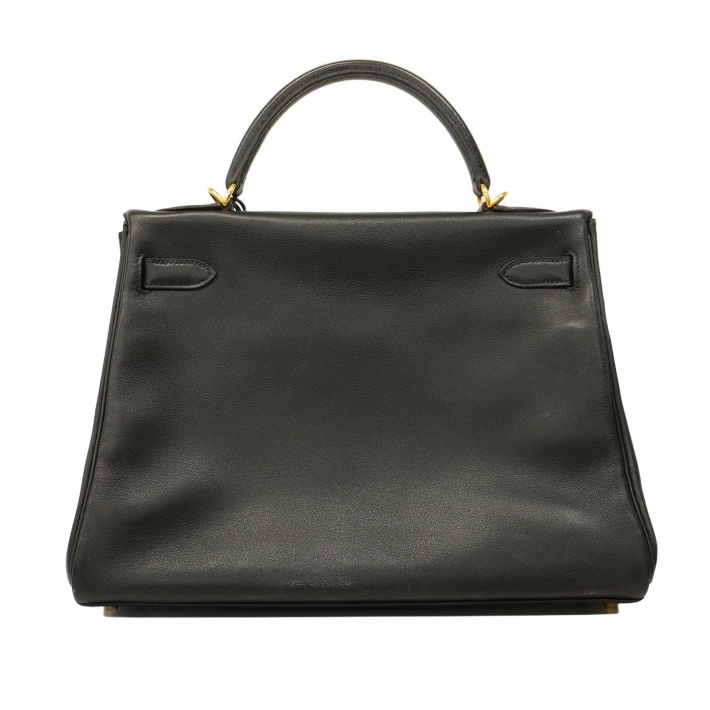 Hermès Kelly 32 Black Leather Hand Bag