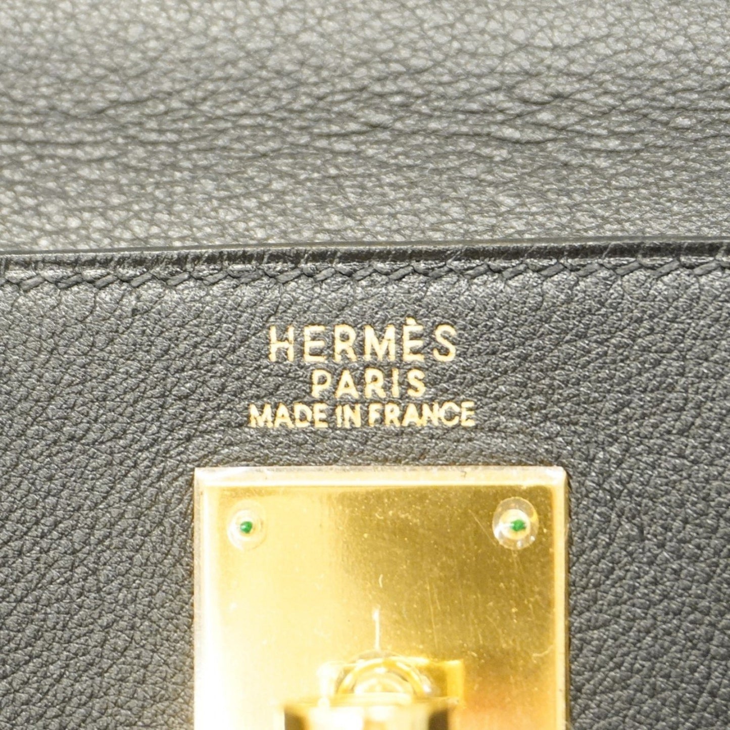 Hermès Kelly 32 Black Leather Hand Bag