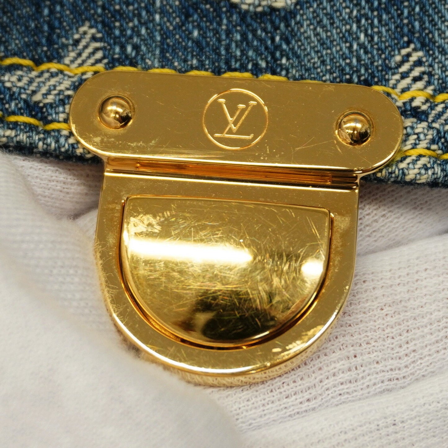 Louis Vuitton Baggy Blue Denim - Jeans Shoulder Bag