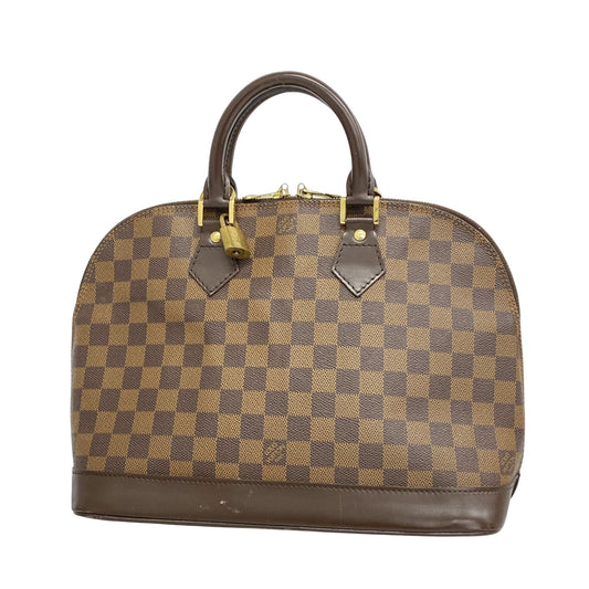 Louis Vuitton Alma Brown Canvas Hand Bag