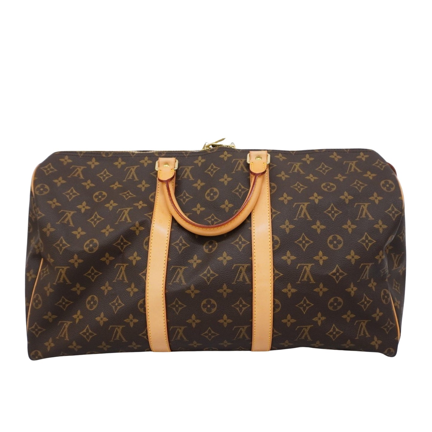 Louis Vuitton Keepall 50 Brown Canvas Travel Bag