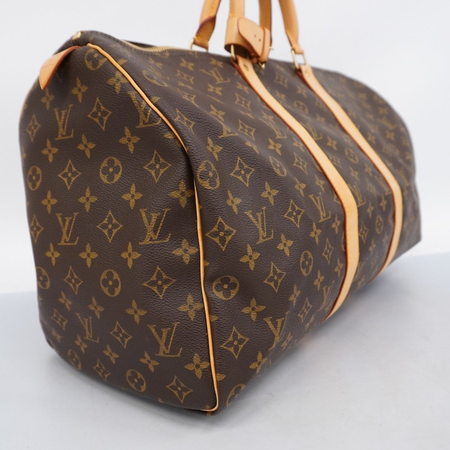 Louis Vuitton Keepall 50 Brown Canvas Travel Bag