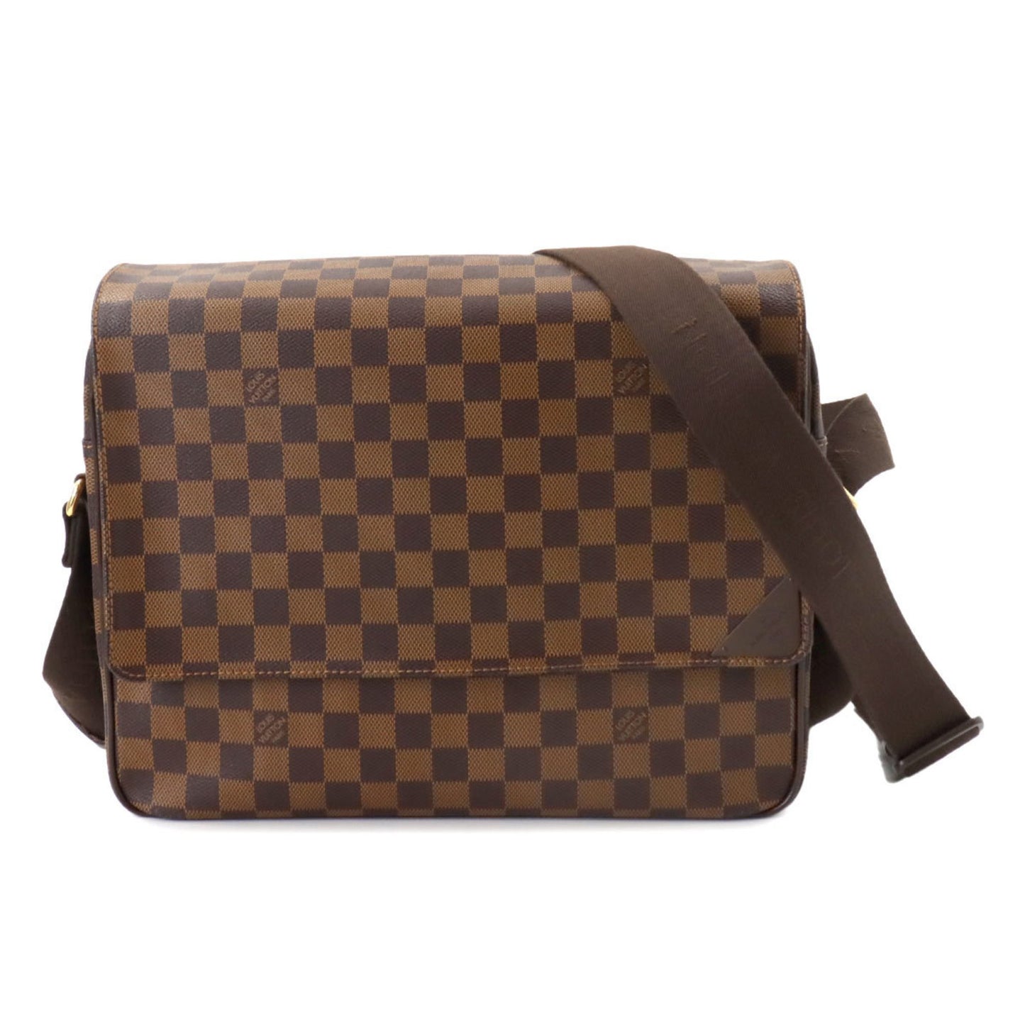 Louis Vuitton Shelton Brown Canvas Shoulder Bag