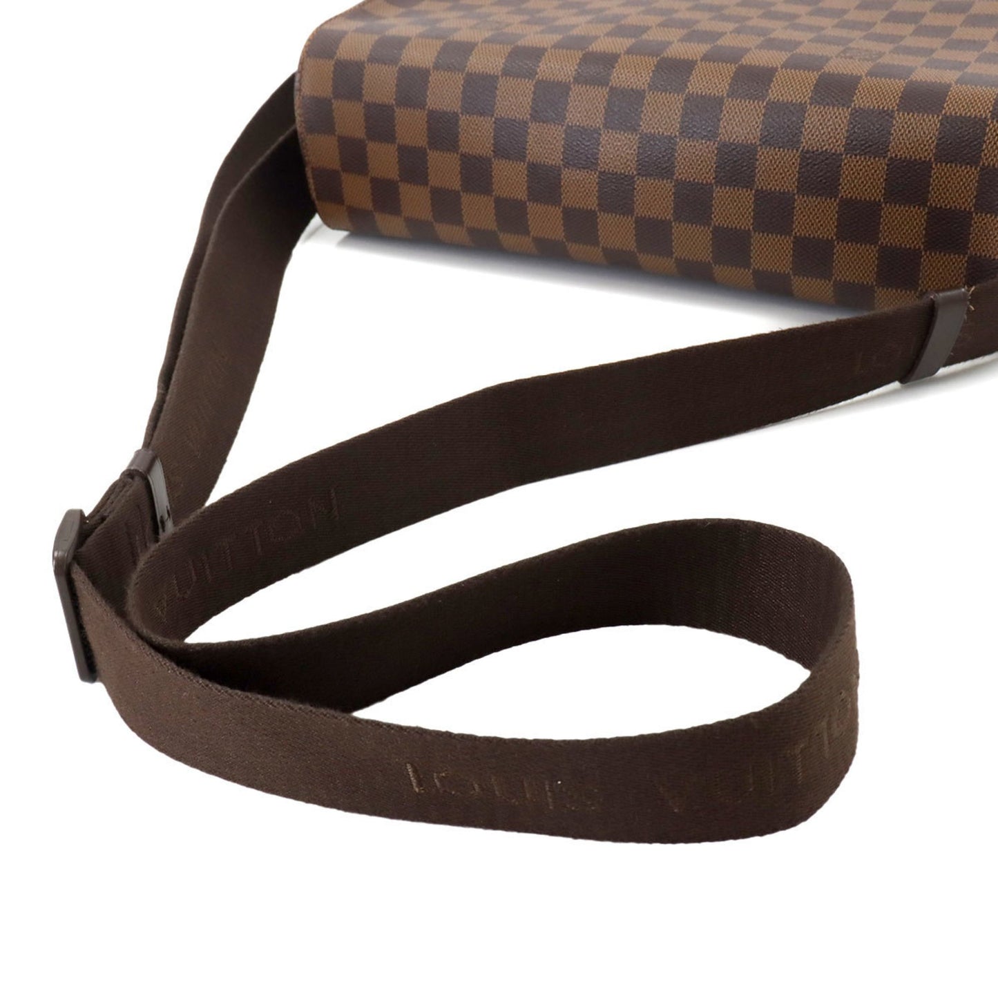 Louis Vuitton Shelton Brown Canvas Shoulder Bag