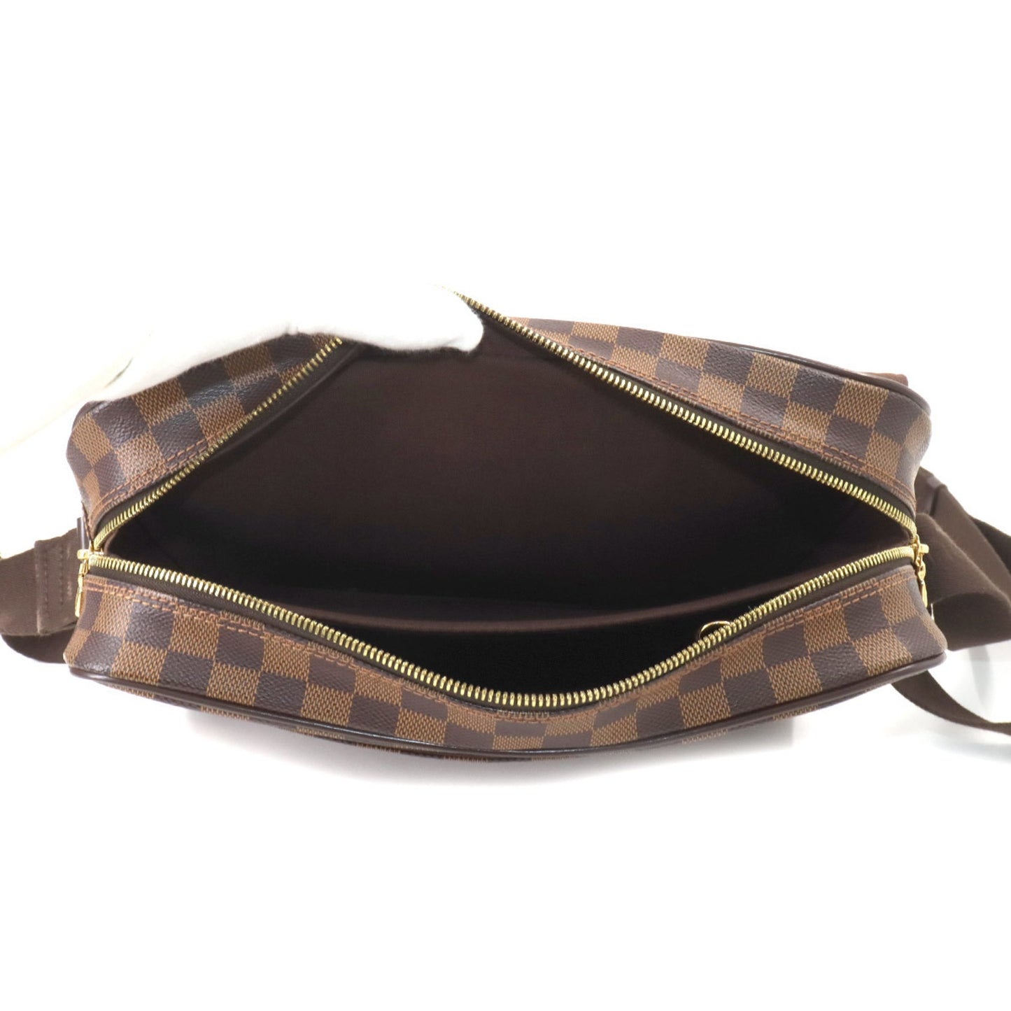 Louis Vuitton Shelton Brown Canvas Shoulder Bag