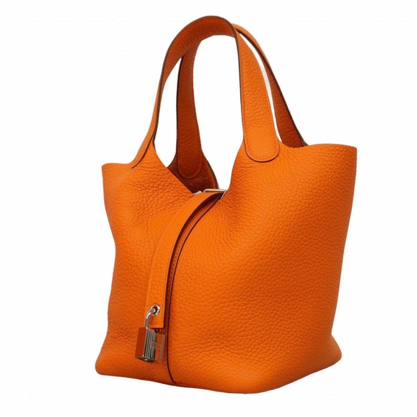 Hermès Picotin lock Orange Leather Hand Bag