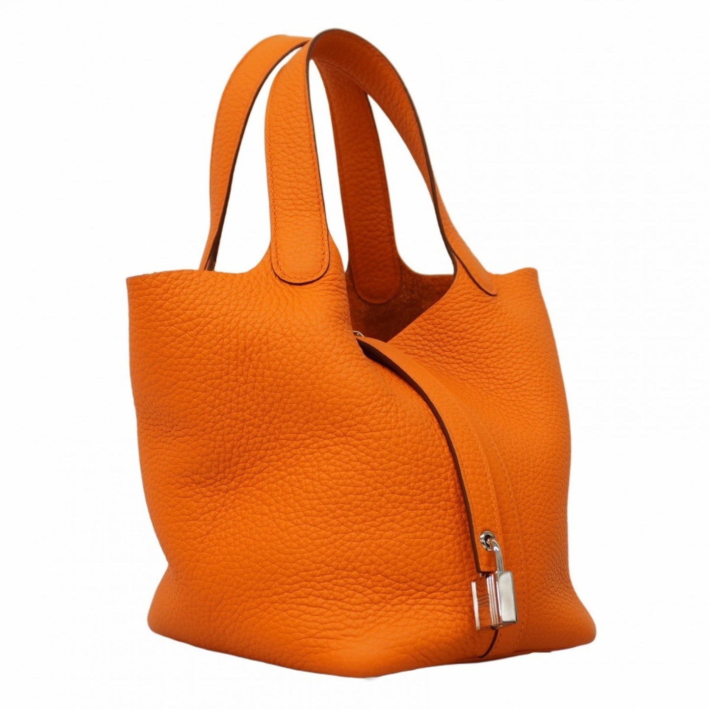 Hermès Picotin lock Orange Leather Hand Bag