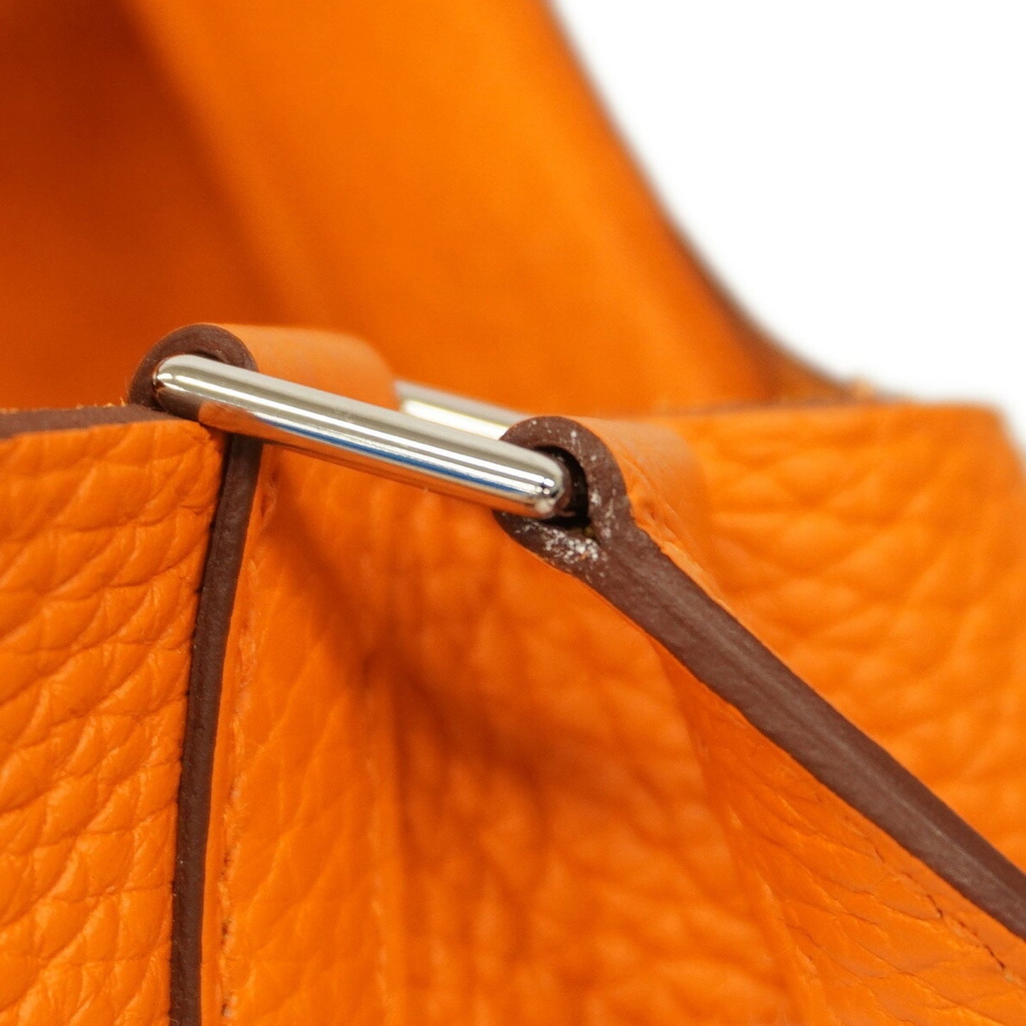 Hermès Picotin lock Orange Leather Hand Bag