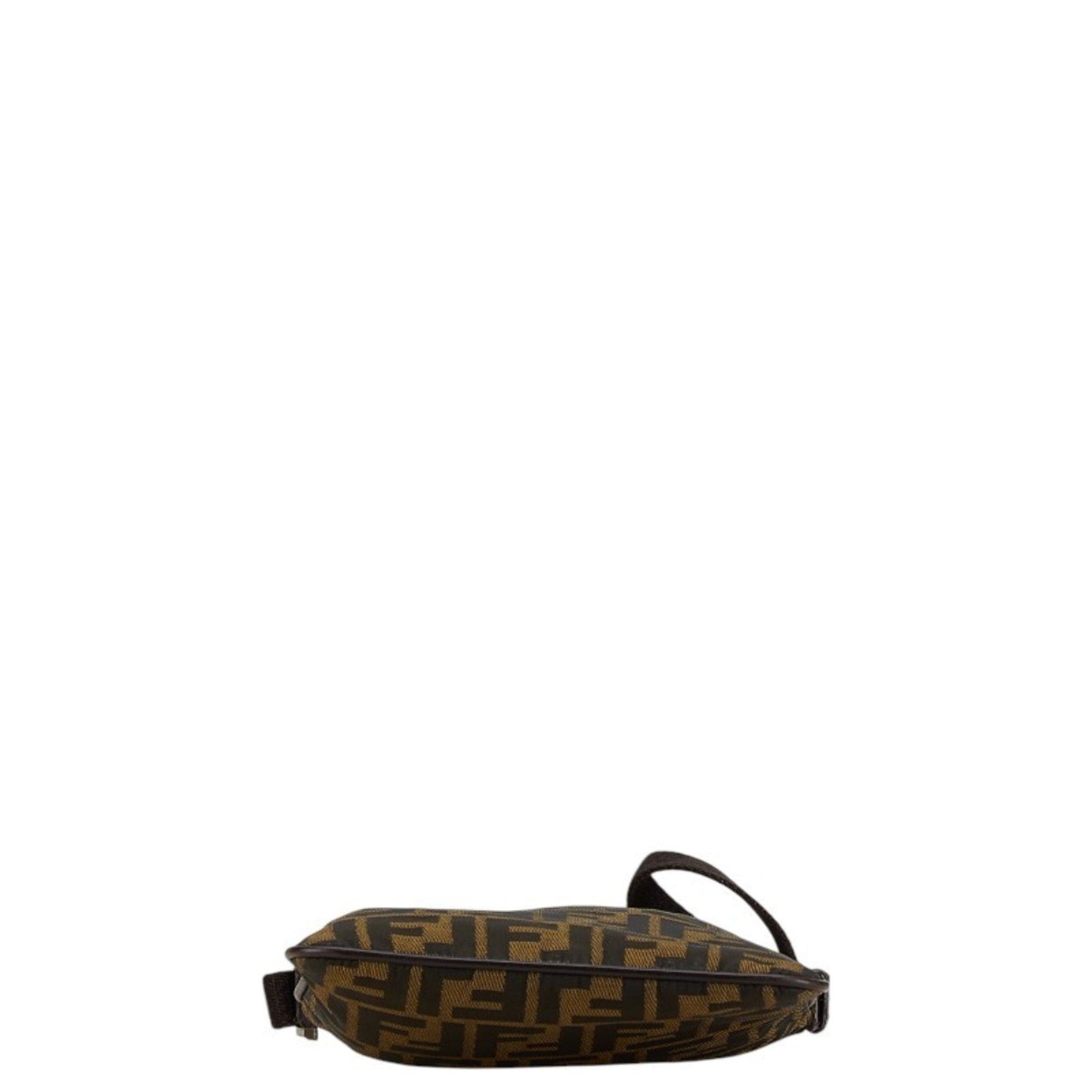 Fendi FF Brown Canvas Shoulder Bag