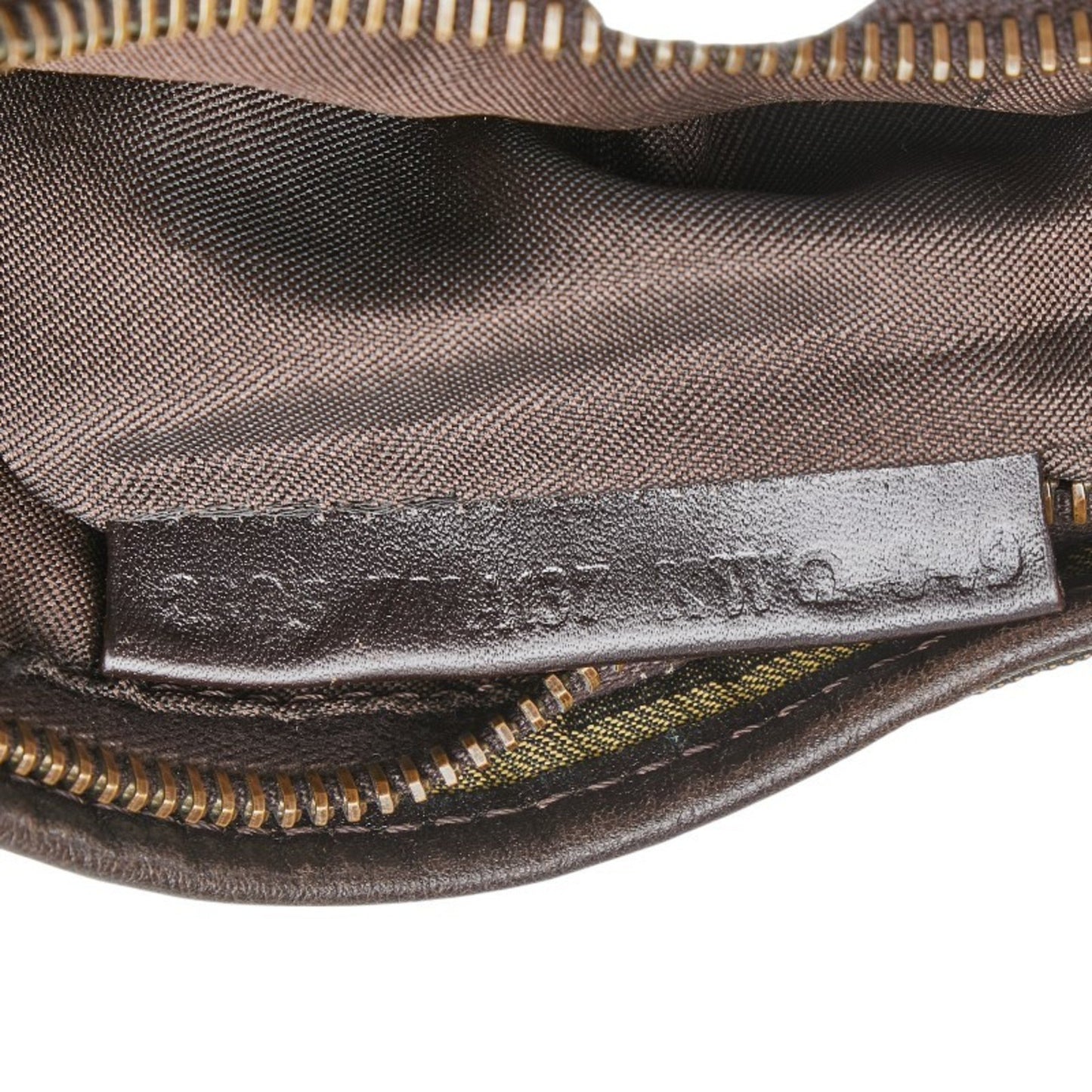 Fendi FF Brown Canvas Shoulder Bag