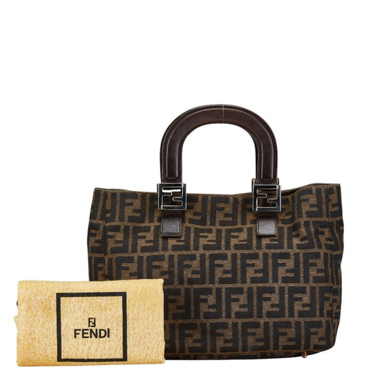 Fendi Brown Canvas Tote Bag