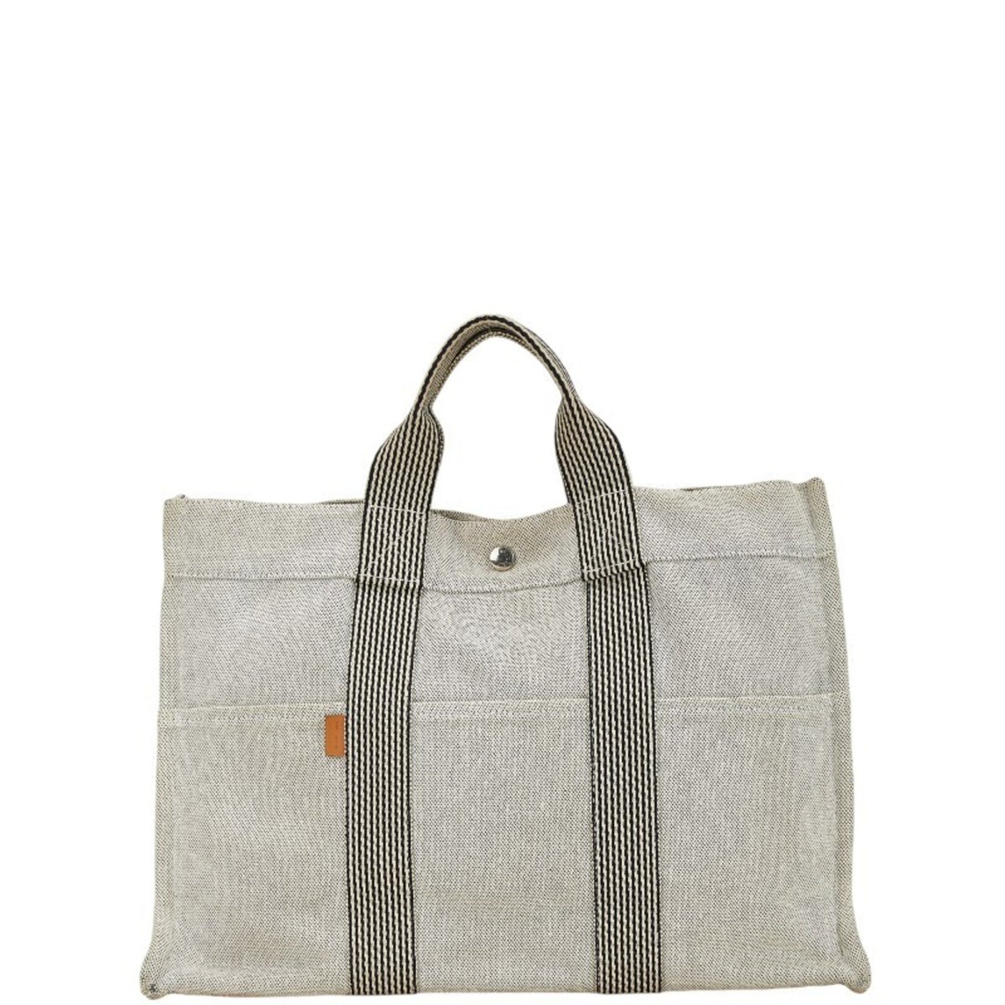 Hermès Fourre tout Grey Canvas Tote Bag