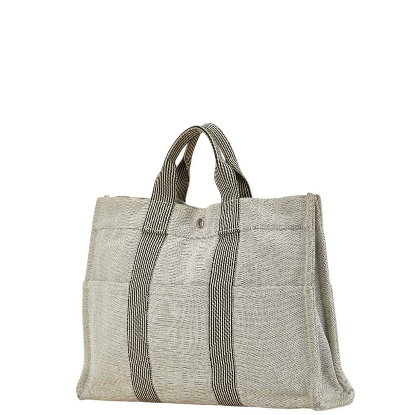 Hermès Fourre tout Grey Canvas Tote Bag