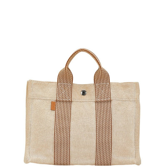 Hermès Fourre tout Beige Canvas Tote Bag