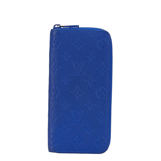 Louis Vuitton Zippy Wallet Vertical Blue Leather Wallet Accessories