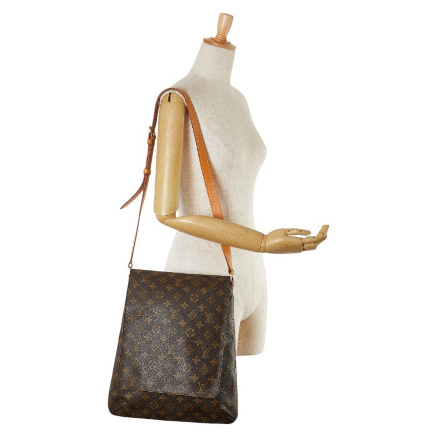 Louis Vuitton Musette Brown Canvas Shoulder Bag