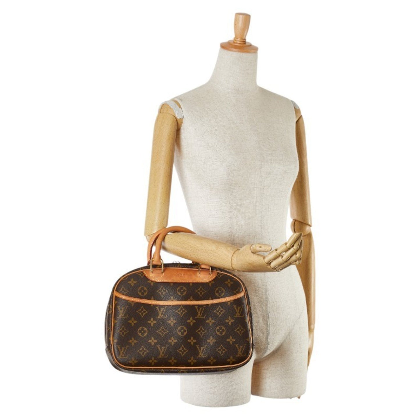 Louis Vuitton Trouville Brown Canvas Hand Bag