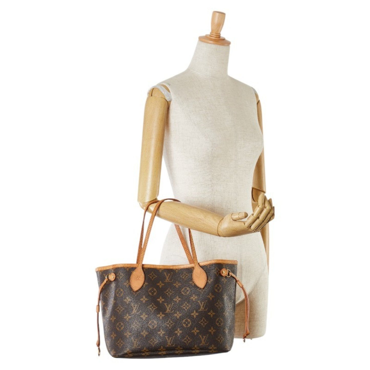 Louis Vuitton Neverfull PM Brown Canvas Hand Bag