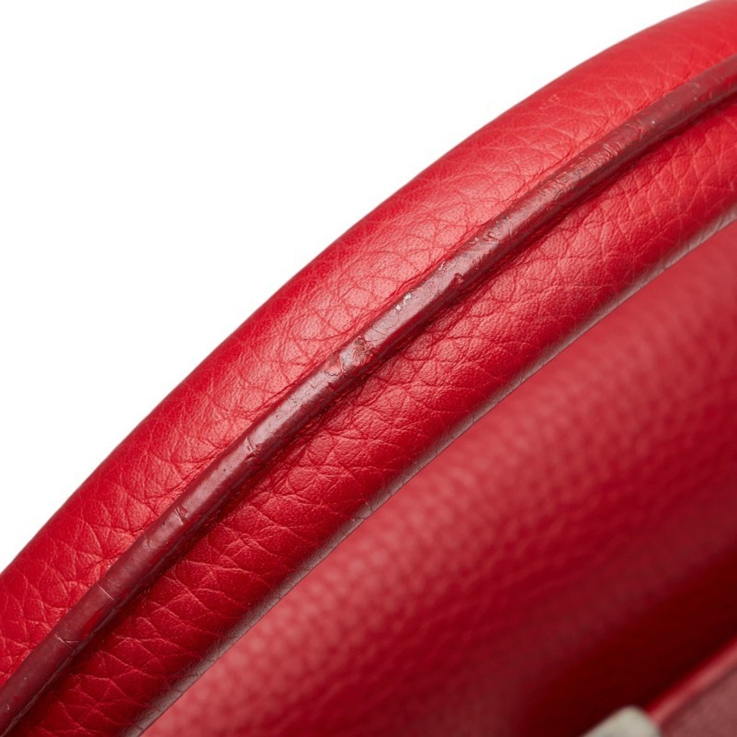 Louis Vuitton Capucines Red Leather Hand Bag