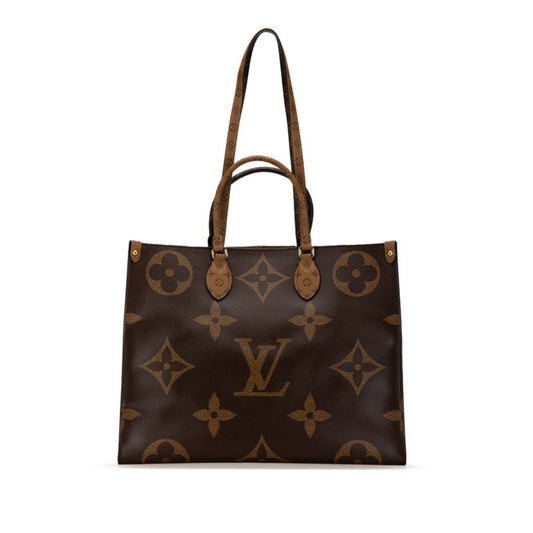 Louis Vuitton Onthego GM Brown Canvas Tote Bag